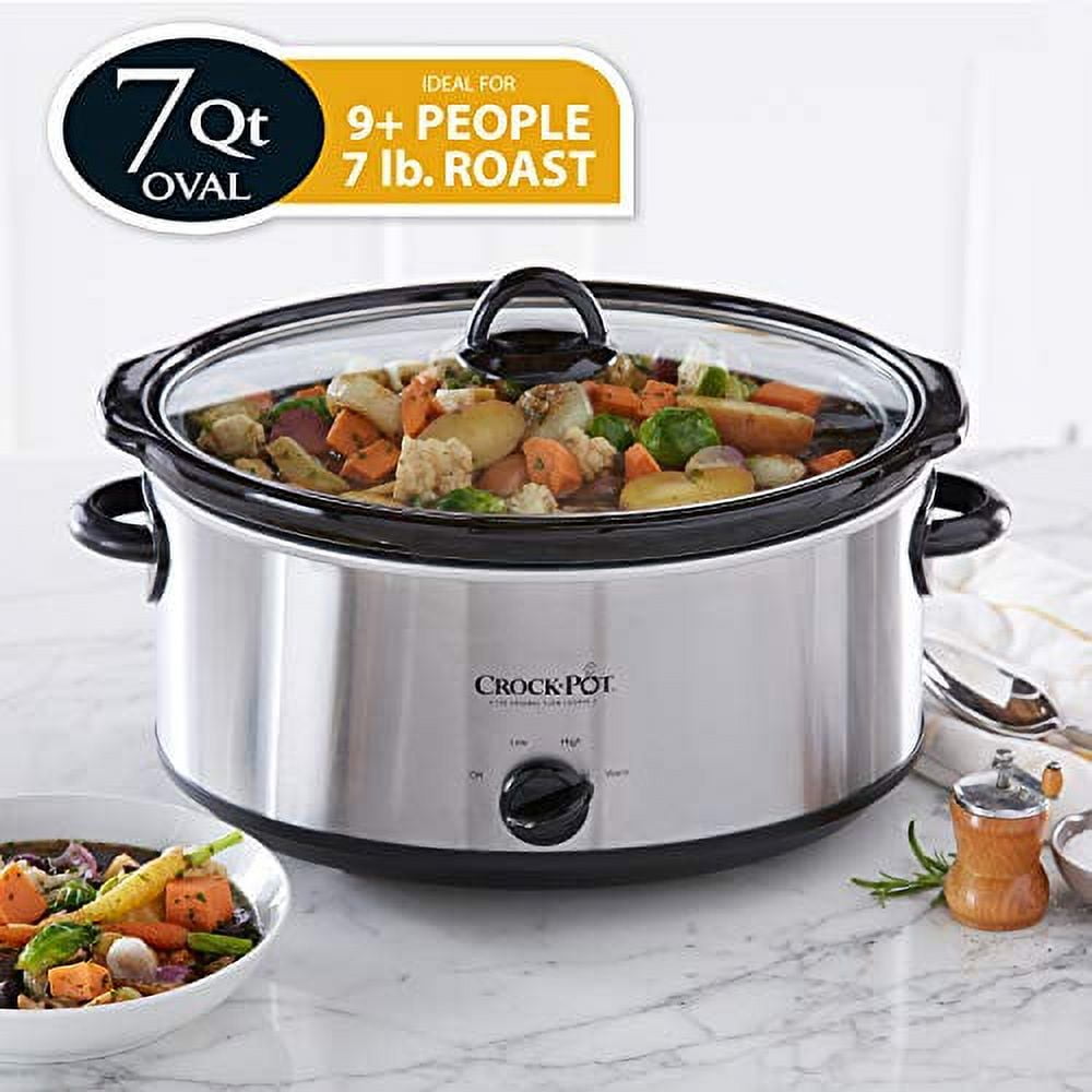  Crock Pot SCV700-B 7 Quart Black Oval Slow Cooker by Crock-Pot:  Home & Kitchen