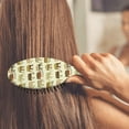 thumbnail image 4 of Paisley Vintage Hair Brush - Gentle Oval Bristle Brush for Women & Kids, No-Pull Frizz-Free Hair Styling Tool, 4 of 5