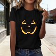 thumbnail image 2 of Jamsmile Women T-Shirts Graphic Halloween Print Tee Shirts Comfort Soft Short Sleeve Tops Vacation Loose Fit Trendy T‑Shirts, 2 of 6