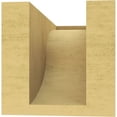 thumbnail image 4 of 4"W x 8"D x 4"H Wide Del Monte Rough Cedar Woodgrain TimberThane Corbel, Primed Tan, 4 of 6