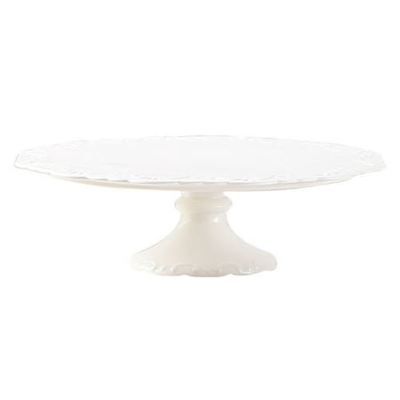 

Homemaxs 1Pc Decorative Cake Stand Ceramic Baking Tray Fruit Display Holder (White)