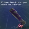thumbnail image 4 of Ski Socks 2 Pairs, Thermal Knee High Warm Socks for Snowboarding, Hiking, Cold Weather, Snow, Hunting - Purple, 4 of 6