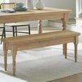 thumbnail image 4 of Grain Wood Furniture Valerie Solid Wood Bench with a Driftwood finish, 4 of 6