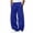 Blue, variant on StSilkitty Baggy Casual Pants for Mens Solid Color Elastic Waist Drawstring Wide Leg Trousers with Pockets
