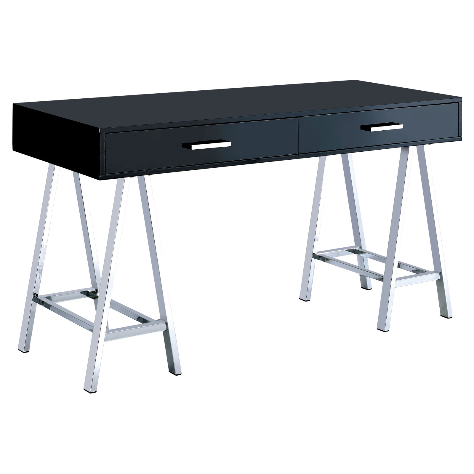 Furniture of America Camden Contemporary Style Chrome Leg Computer Desk