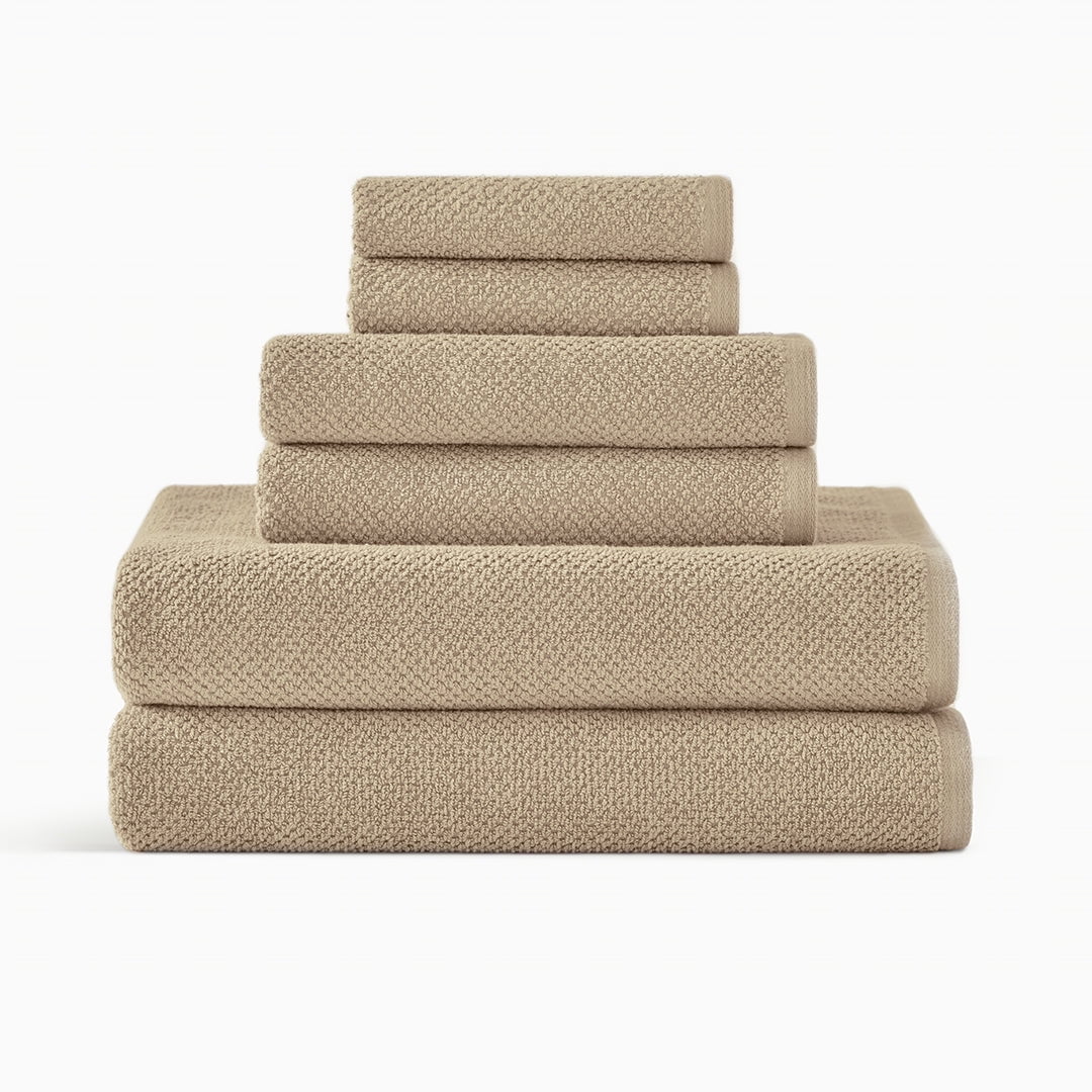 Bamboo Fiber Bath Towel Set Solid Bathroom Washcloth Shower Towels Unisex 3x Kit 