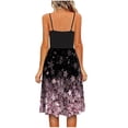 thumbnail image 5 of Summer Savings Clearance Summer Dresses For Women 2022 Plus Size Dress Boho Dress Beach Dresses Sleeveless Sling Dress A Line Spaghetti Strap Pleated No Pockets, 5 of 7