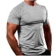 thumbnail image 1 of pstuiky Camisas de vestir de manga corta para hombre, Camisa de manga corta con cuello alto y botones de color liso para hombre ropa de hombre xxxl, 1 of 5