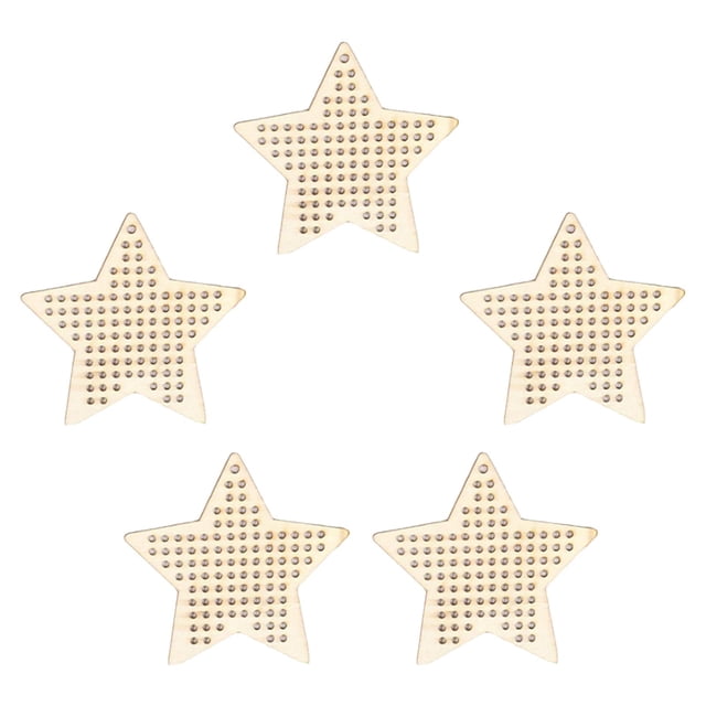 Colgante de de 5 Piezas en Blanco para Suministros de Beignner de Bordado Contado de Bricolaje perfecl Colgante de punto de cruz