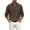 Brown, variant on Mens Corduroy Henley Shirts Casual Lightweight Long Sleeve Pullover T-Shirt Beach Yoga Hippie Tops