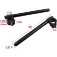 thumbnail image 2 of 35mm Motorcycle Handlebars 7/8' Motorcycle Fork Clip ons for Handlebars Honda CB500 CB650 CB750 1969 1982, 2 of 5