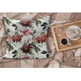 thumbnail image 2 of Shabby Flora Fluffy Throw Pillow Cushion Cover, Country Style Floral Flower Roses Watercolor Image Art, Decorative Square Accent Pillow Case, 18" x 18", Dark Coral Maroon, by Ambesonne, 2 of 5