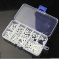 thumbnail image 4 of 160pcs Metric M3 8 Sizes Assortment Stand-off Nylon Screws Bolt Nuts Kit White, 4 of 5