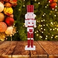 thumbnail image 3 of Decoración de cascanueces de Navidad figura de cascanueces de madera mesa de dibujos animados adornos de cascanueces, 3 of 6