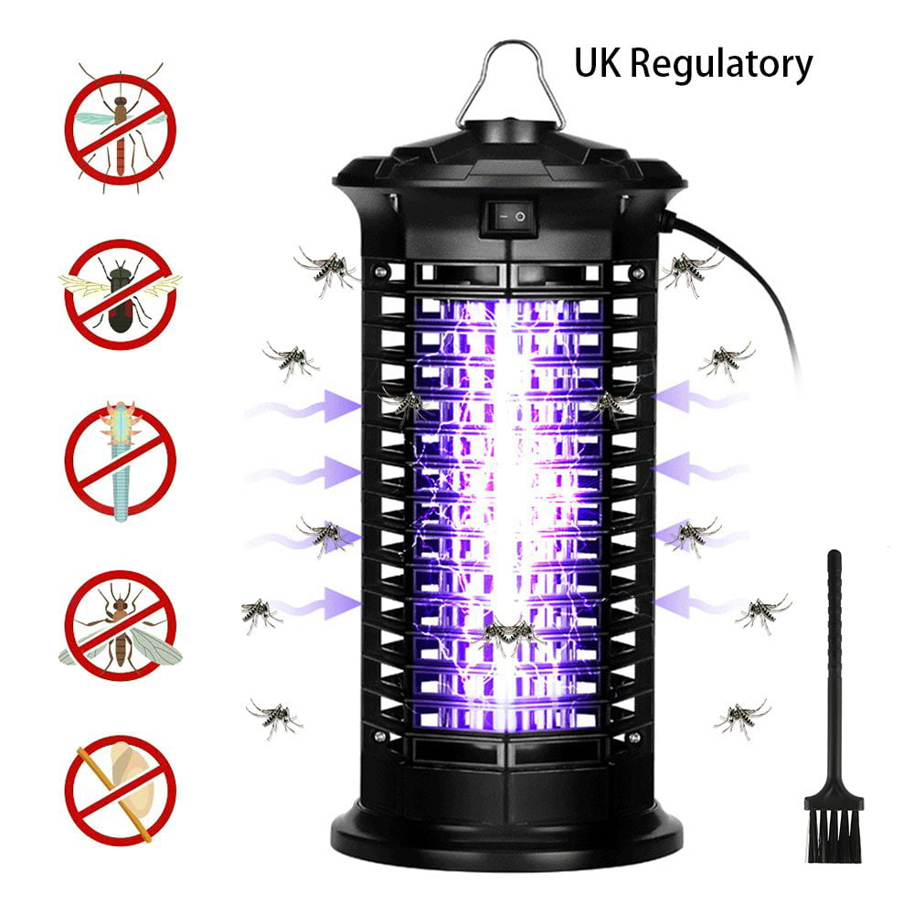 Details about   Electric Shock Fly Bug Zapper Mosquito Insect Killer Lamp UV LED Light Pest Trap 