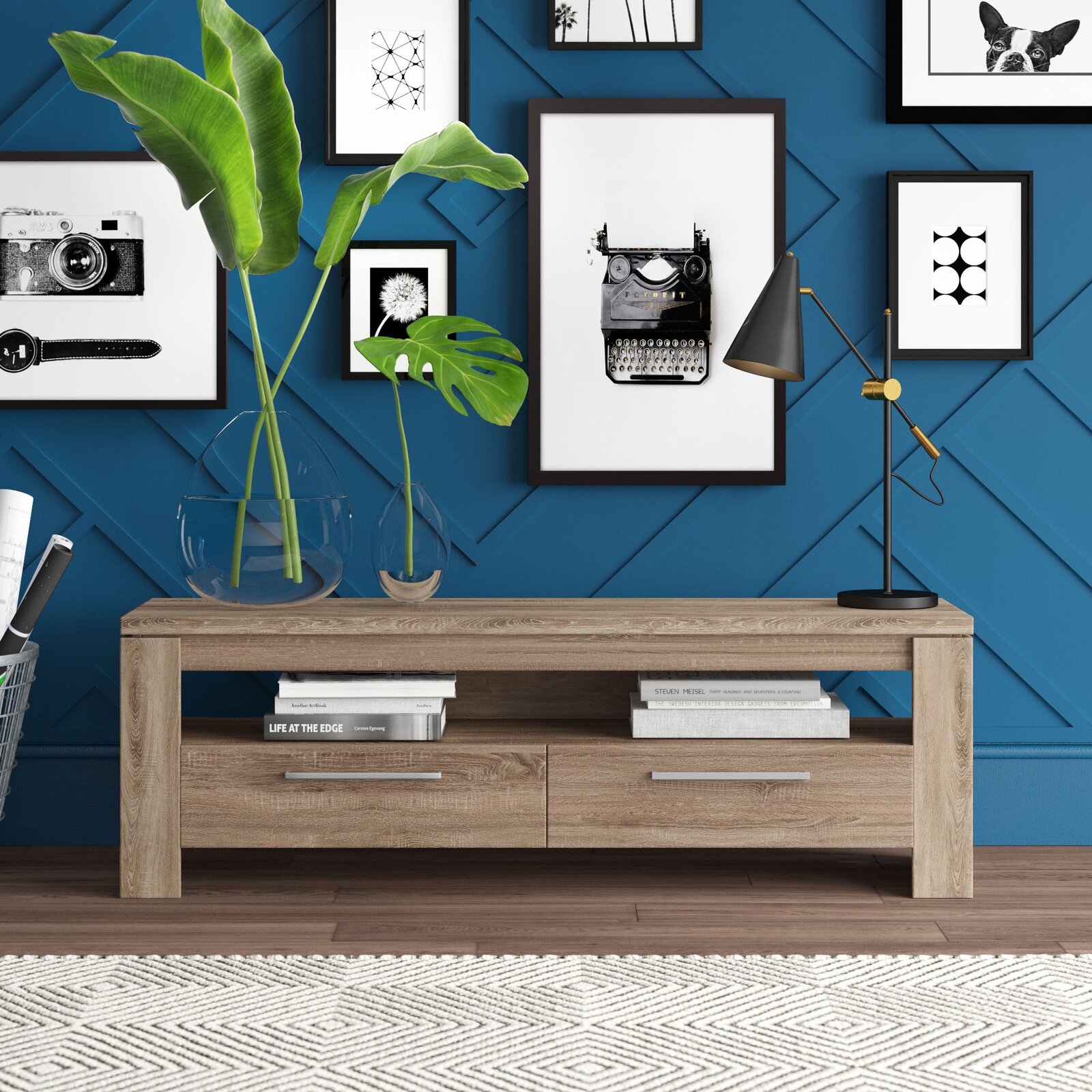 Rorie TV Stand for TVs up to 65", Overall Product Weight 74.8 lb