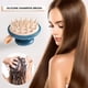thumbnail image 1 of Cepillo de mano para masaje del cuero cabelludocepillo de champú portátilpeine para el cuidado del cabello (azul) Likrtyny Cuidado Belleza, 1 of 8
