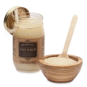 Holy City Dead Sea Salt Hand & Body Scrub w Wooden Bowl, Eucalyptus 16 fl oz