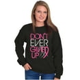 thumbnail image 4 of Don’t Give Up Breast Cancer Awareness Women Plus Size Crewneck Sweatshirt Brisco Brands 2X, 4 of 5