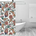 Fabric Shower Curtains for Bathroom cute flowers 60x72In Opaque