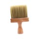 thumbnail image 1 of Plumero de cuello para barbero con cerdas suaves y mango de madera para peluquerías profesionales y uso doméstico., 1 of 5