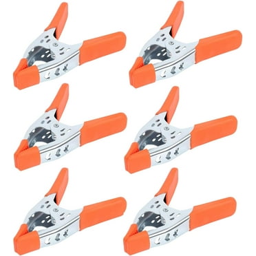 ZHUYING 6-Piece 6" inch Spring Clamp, Heavy Duty Spring Metal Spring Clamps, 2.5"-inch Jaw opening (6-Piece)