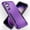 Purple+Black, variant on for Samsung Galaxy A36 5G Case, Heavy Duty Rugged Shockproof Protective Phone Cover for Samsung Galaxy A36 5G, Black