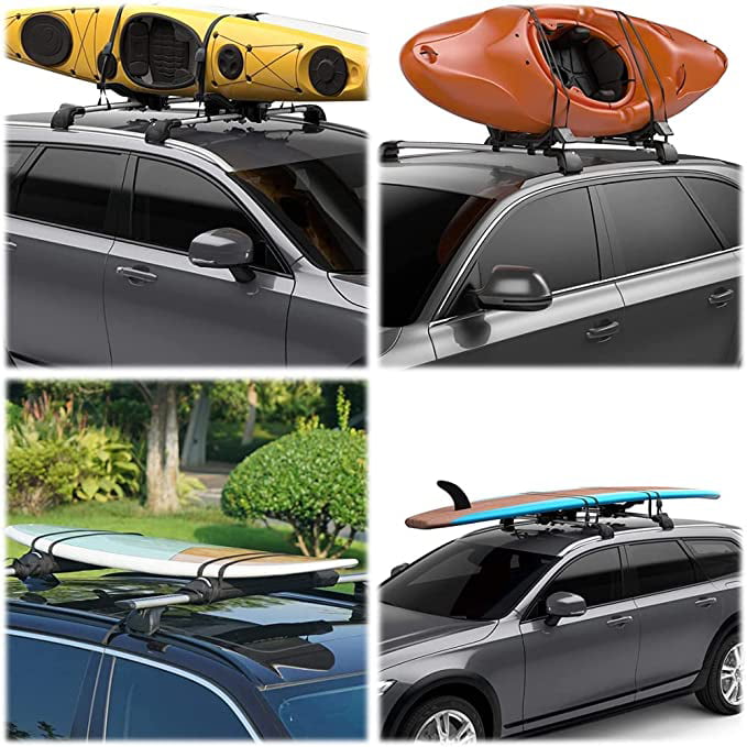 Kayak Tie Down Straps for Car Top Roof Rack Surfboard Lashing Strap Heavy Dut... 