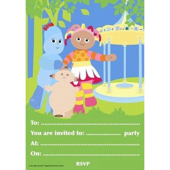 Playskool in the Night Garden 20 Party Invites