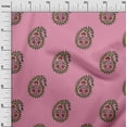 thumbnail image 3 of oneOone Cotton Cambric Pink Fabric Block Fabric For Sewing Printed Craft Fabric By The Yard 56 Inch Wide-F4, 3 of 6