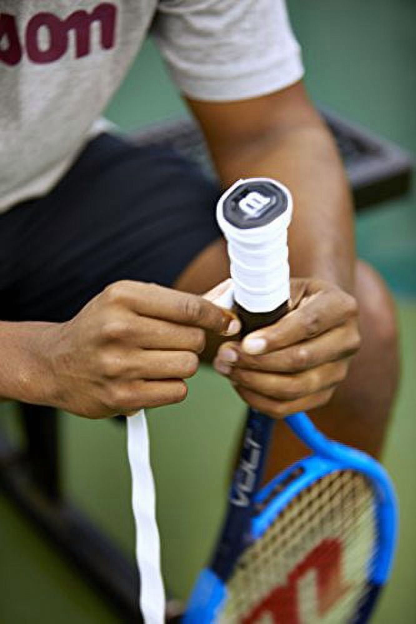 Wilson Pro OVERGRIP Player - 50 Poignées De Racket De Tennis - Blanche - Unisexe Adulte - 3