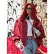 thumbnail image 4 of Chaqueta informal de piel sintética con cremallera para mujer, abrigo corto de manga larga con solapa Retro, ropa de abrigo de calle alta para otoño 2024, 4 of 5