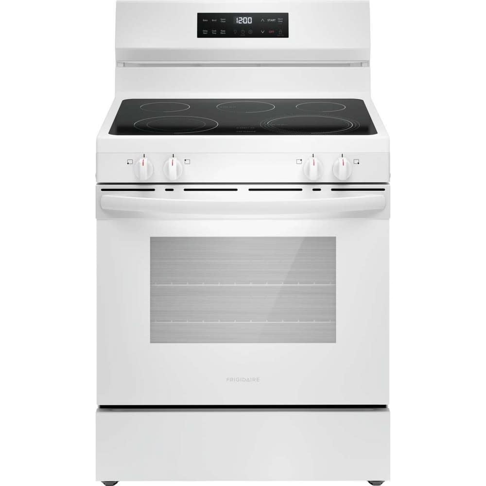 Frigidaire FCRE3062AW 30" Electric Range with Steam Clean, White