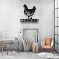 thumbnail image 2 of Craftnamesign Custom Floral Chicken Farmhouse Metal Wall Art LED Light, Custom Chicken Name Sign, 2 of 5