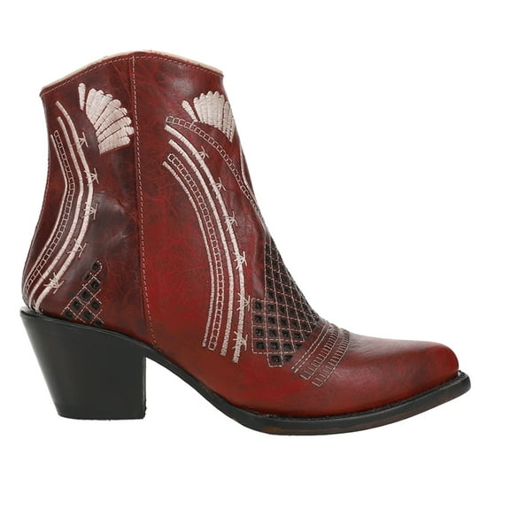 Ferrini Western Boots Womens Savannah 7" Round Toe 9 B Red 60611-22
