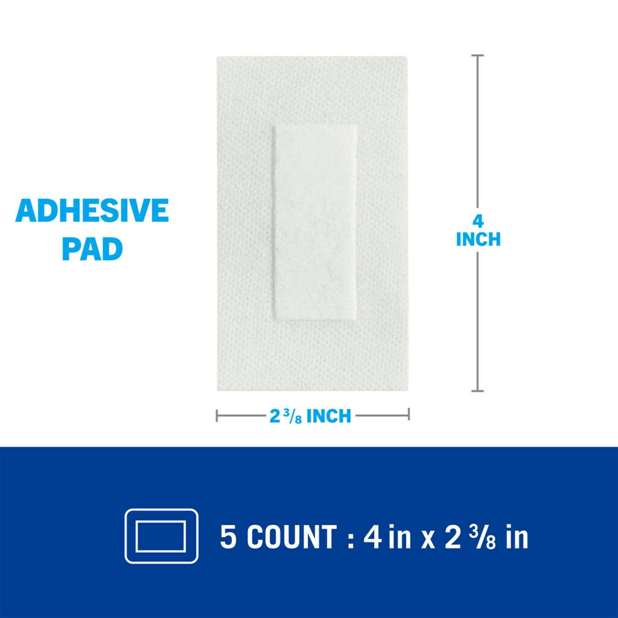 Nexcare™ All-in-One Adhesive Pad, 2 3/8 in x 4 in