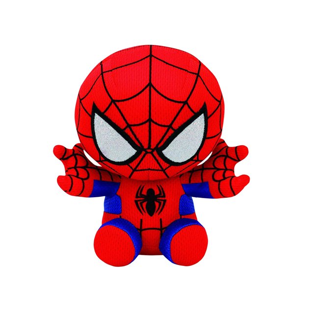Spider Superhero Man Plush, 8 Inch Spidey Collectible Stuffed Plushies for Superhero Movie Fans, Superhero Movie Anime Plush Dolls, Kids Toys for Boys Girls Christmas Birthday (B)