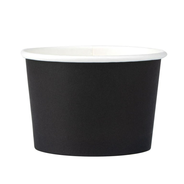 Restaurantware Coppetta 4 oz Round White Paper to Go Cup - 3 x 3 x 2 1/2 - 200 Count Box