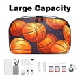 thumbnail image 3 of Basketball Travel Organizer Oxford Cloth Waterproof Storage Pouch Hard Drive Bags Computer Cable Organizer Power Plug Travel Organizer Small 5.9x9.44x3.14 in, 3 of 6