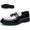 White and Black, variant on Men's Fashion Tassel Platform Loafers Comfortable Wide Round Toe Slip on Lug Sole Low Block Heel Business Dress Shoes Non-Slip Work Office Casual Shoes