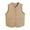 Brown, variant on Fiaer Womens Oversized down Vest Button down V Neck Tanks Warm Sleeveless Casual Solid Color Tops with Pocket Grey XXXXXL