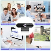 ZIQIAN 4K/8MP HD Webcam - Desk Top Camera/Gaming PC Camera/Pro Streaming Web Camera/ Xbox Camera/Webcam with Microphone with Privacy Cover and Tripod-Black
