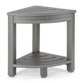 thumbnail image 1 of Apolimi Taburete De Ducha Esquinero De Hdpe, Asiento De Banco De Ducha Con Estante De Almacenamiento Para Patas De Afeitado, Reposapiés De Plástico Para Baño De Spa, Lugar Pequeño (Gris), 1 of 5
