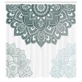thumbnail image 2 of Ambesonne Flora Shower Curtain, South Mandala Design Print, 69"Wx84"L, Reseda Green, 2 of 4