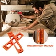 thumbnail image 3 of Door Hinge Jig Installation Kit, Adjustable Door Frame Hinge Template Router Jig with Milling Cutter, Door Hinge Jig, Invisible Hinge Router Guide Template, Fit Hinge Sizes from 2-1/2 to 6 inches, 3 of 8
