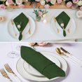 thumbnail image 2 of Solid Dark Green Cloth Napkins, Retro Minimalism Abstract Denim Texture Washable and Reusable Dinner Napkins Set of 6, Table Napkin for Kitchen Party Birthday Wedding Hotel Housewarming 20"x20", 2 of 8