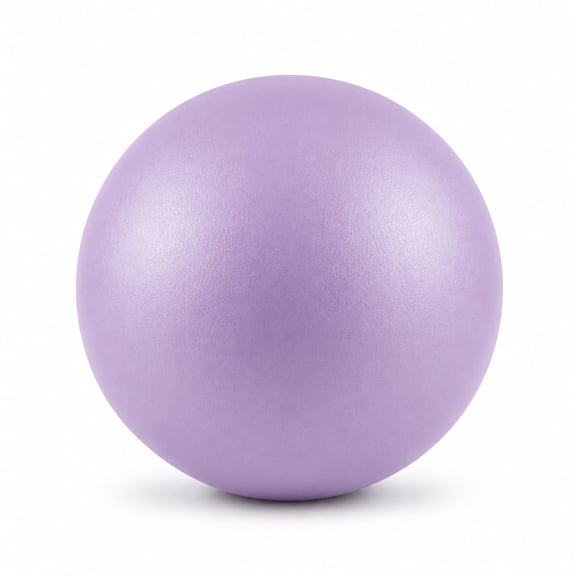 Agesis 25cm Mini Exercise Ball with White Fluted Base, Small Anti-Burst Yoga Pilates Ball, Portable Stability Fitness Ball for Core Training, Physical Therapy & Home Office Desk Workout
