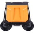 thumbnail image 5 of Miumaeov Industrial Floor Sweeper 26" 15L Hand-Push Sweeping Sweeper 360° Rotary Sweeper for Indoor Outdoor Orange, 5 of 12