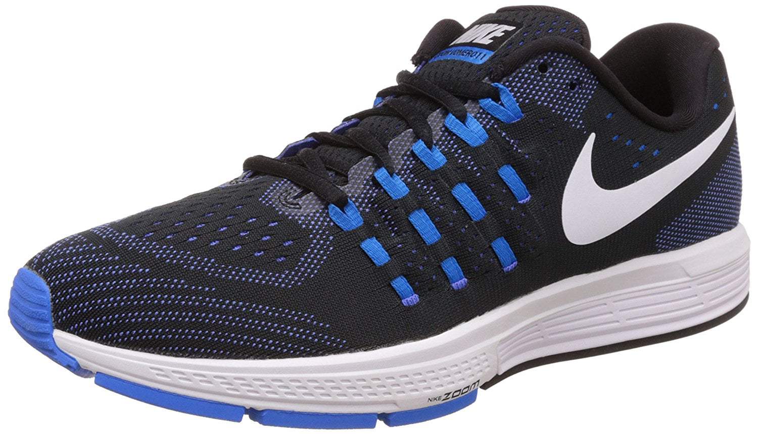 Nike - Nike Men's Air Zoom Vomero 11 Running Shoes-Black/White