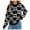Black, variant on Linfrsh Halloween Sweater Halloween Pumpkin Head Print Pullover Sweatshirt Long Sleeve Sweatshirt Teen Girls Autumn Black,S